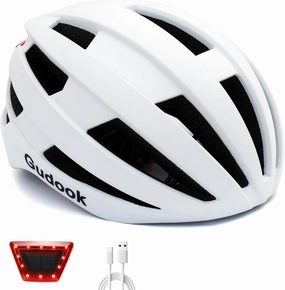 Bike Helmet with Light - Bicycle Helmets for Men - Women Adult with LED Rear Lights Adjustable Cycling Helmet for Urban Commuter Mountain Road Biker