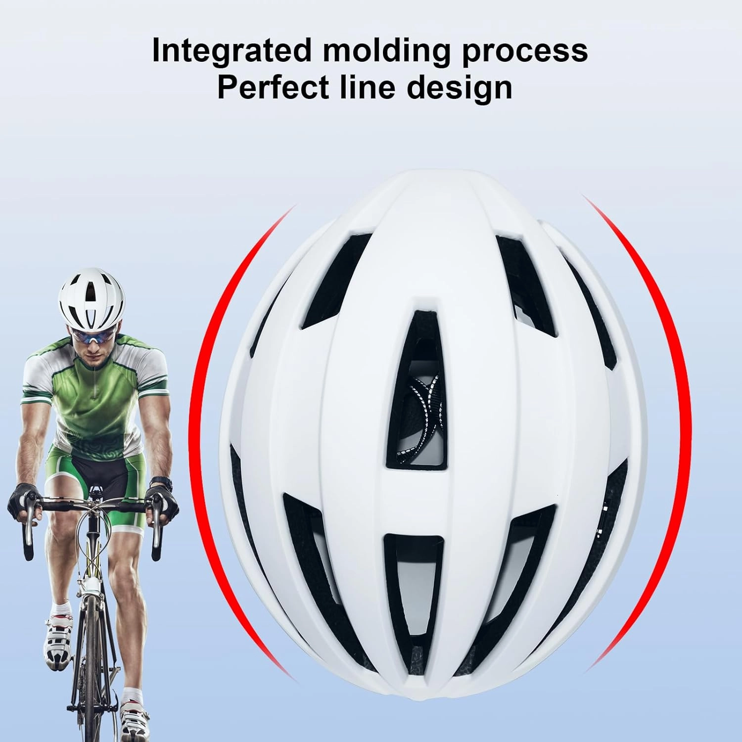Bike Helmet with Light - Bicycle Helmets for Men - Women Adult with LED Rear Lights Adjustable Cycling Helmet for Urban Commuter Mountain Road Biker