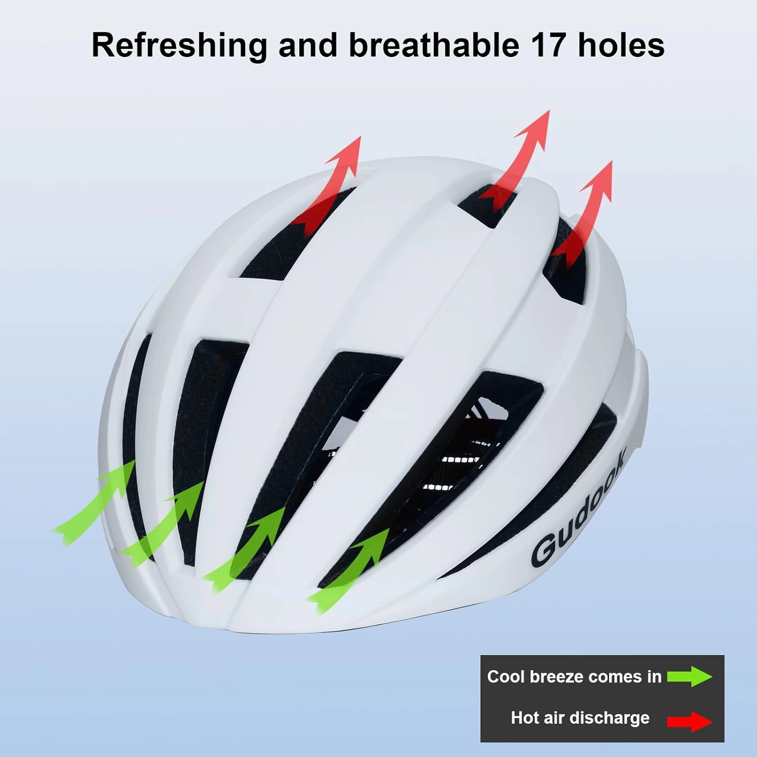 Bike Helmet with Light - Bicycle Helmets for Men - Women Adult with LED Rear Lights Adjustable Cycling Helmet for Urban Commuter Mountain Road Biker