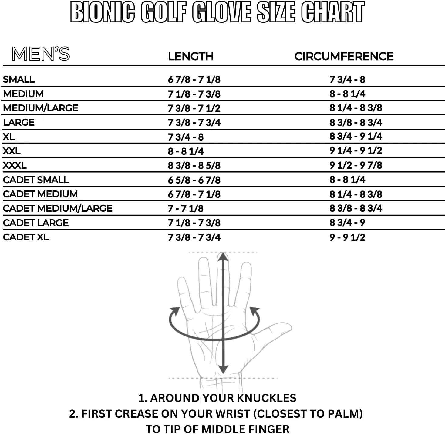 Bionic Men's Performance Grip Pro Premium Leather Golf Glove