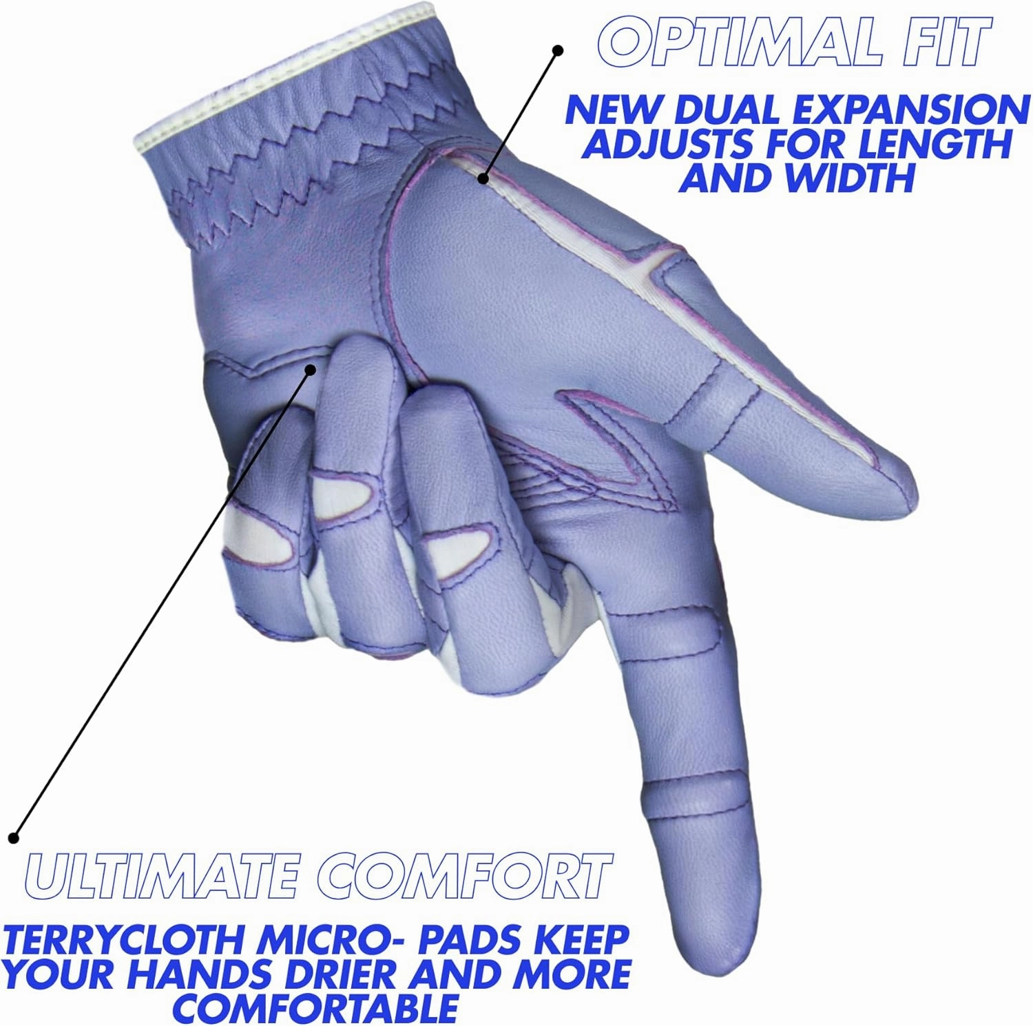 Bionic Women's StableGrip with NaturalFit 2.0 Premium Cabretta Leather Golf Glove