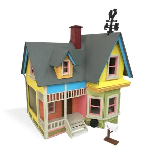 Bird's Wood Shack 3D Wooden Puzzle Dollhouse Kit - DIY Tiny House Kit From Up Movie - Easy-to-Assemble 1/8” Baltic Birch Wood - Model House Kit for Family, School, Hobby, Art & Craft Gift