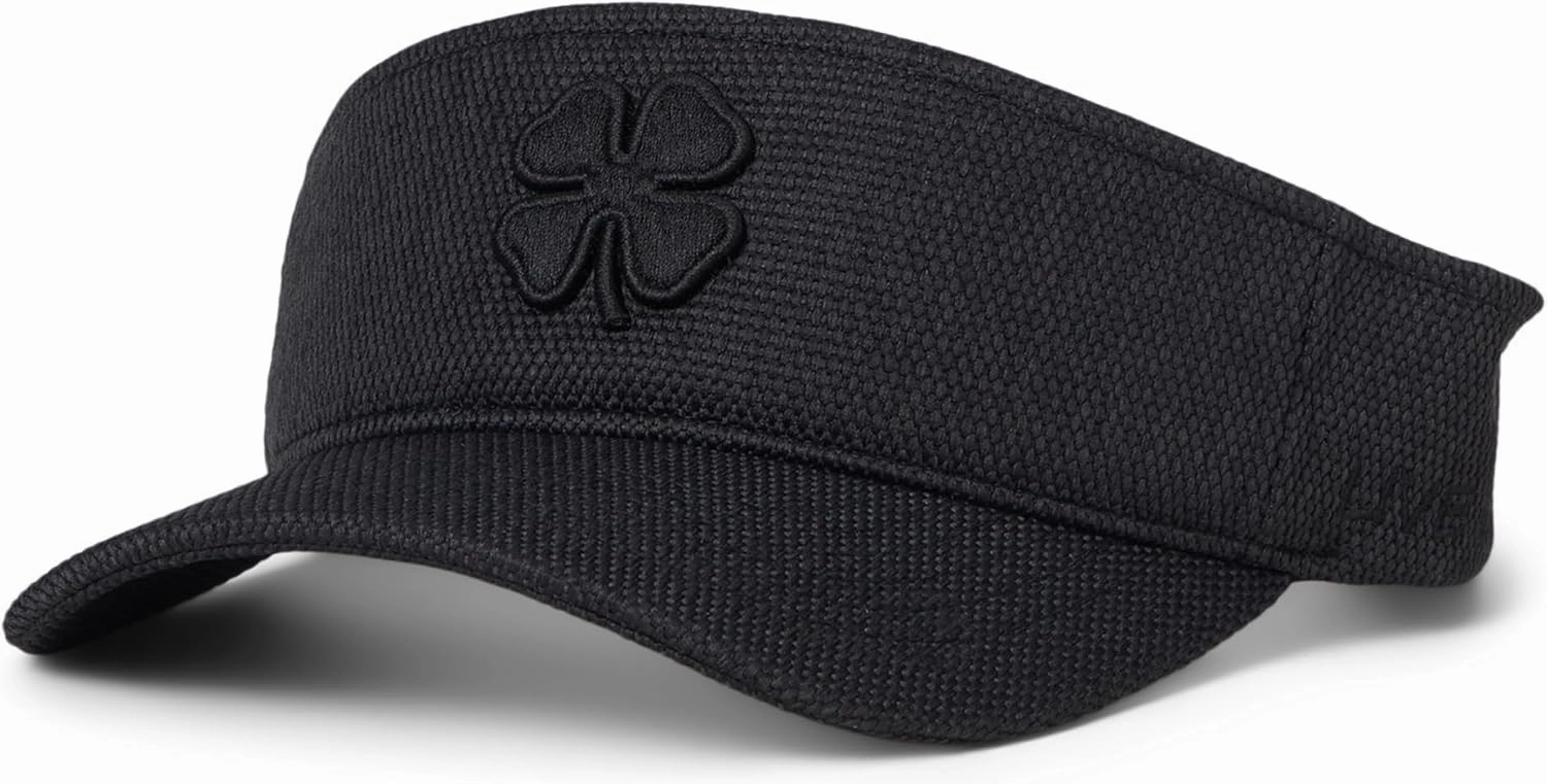 Black Clover Standard Bamboo Visor 2 Adjustable, Black Visor/3D