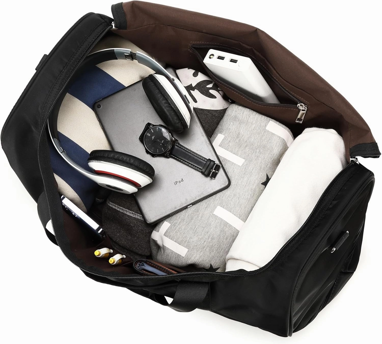 BLUBOON Weekender Overnight Duffel Bag with Shoes Compartment for Women Men Canvas Weekend Travel Tote Carry On Bag