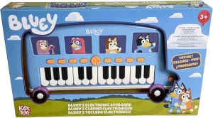 Bluey Bus Electronic Keyboard - Learn to Play Piano Music Education for Kids and Preschoolers Ages 3 