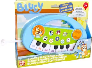Bluey Music Time Electronic Learn to Play Keyboard - Portable Learning Keyboard Musical Education Learning Toy for Toddlers and Preschoolers