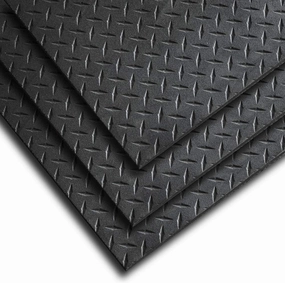 Body-Solid Heavy Duty Rubber Floor Mat (RF546) for Use on Carpet, Hardwood Floors, Concrete & More, Perfect for Treadmills, Bikes, Yoga & Other Home Gym Exercise Equipments, 4' X 6', 1/2" Thick