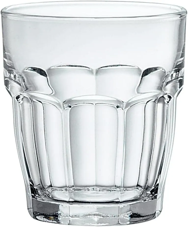 Bormioli Rocco Rock Bar Stackable Double Old Fashioned Glasses, 13 1/4 Ounce, Set of 6
