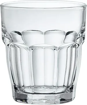 Bormioli Rocco Rock Bar Stackable Double Old Fashioned Glasses, 13 1/4 Ounce, Set of 6
