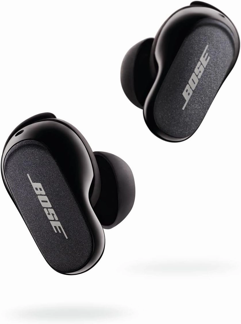 Bose QuietComfort Earbuds II, Wireless, Bluetooth, World’s Best Noise Cancelling In-Ear Headphones with Personalized Noise Cancellation & Sound, Triple Black (Renewed)