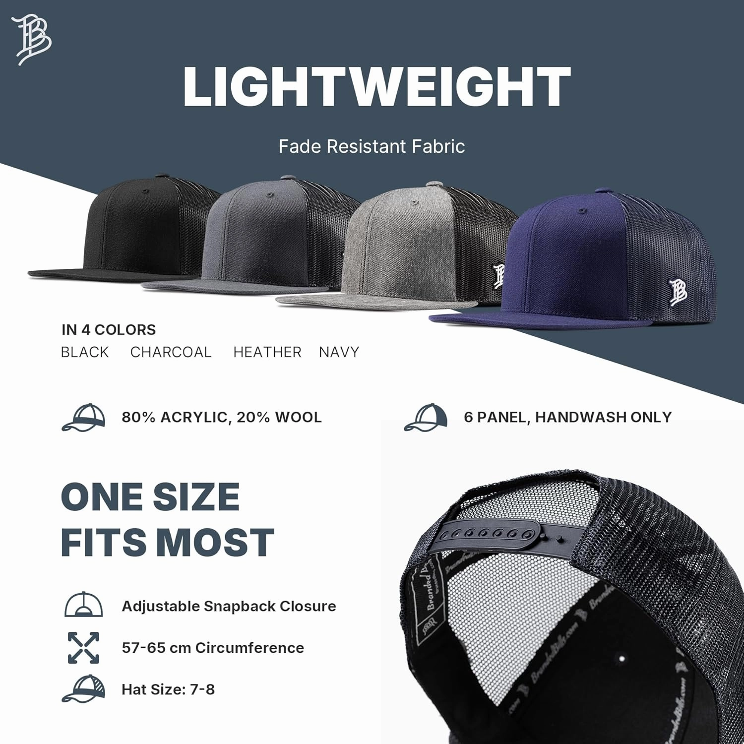 Branded Bills Old Glory Stealth Snapback