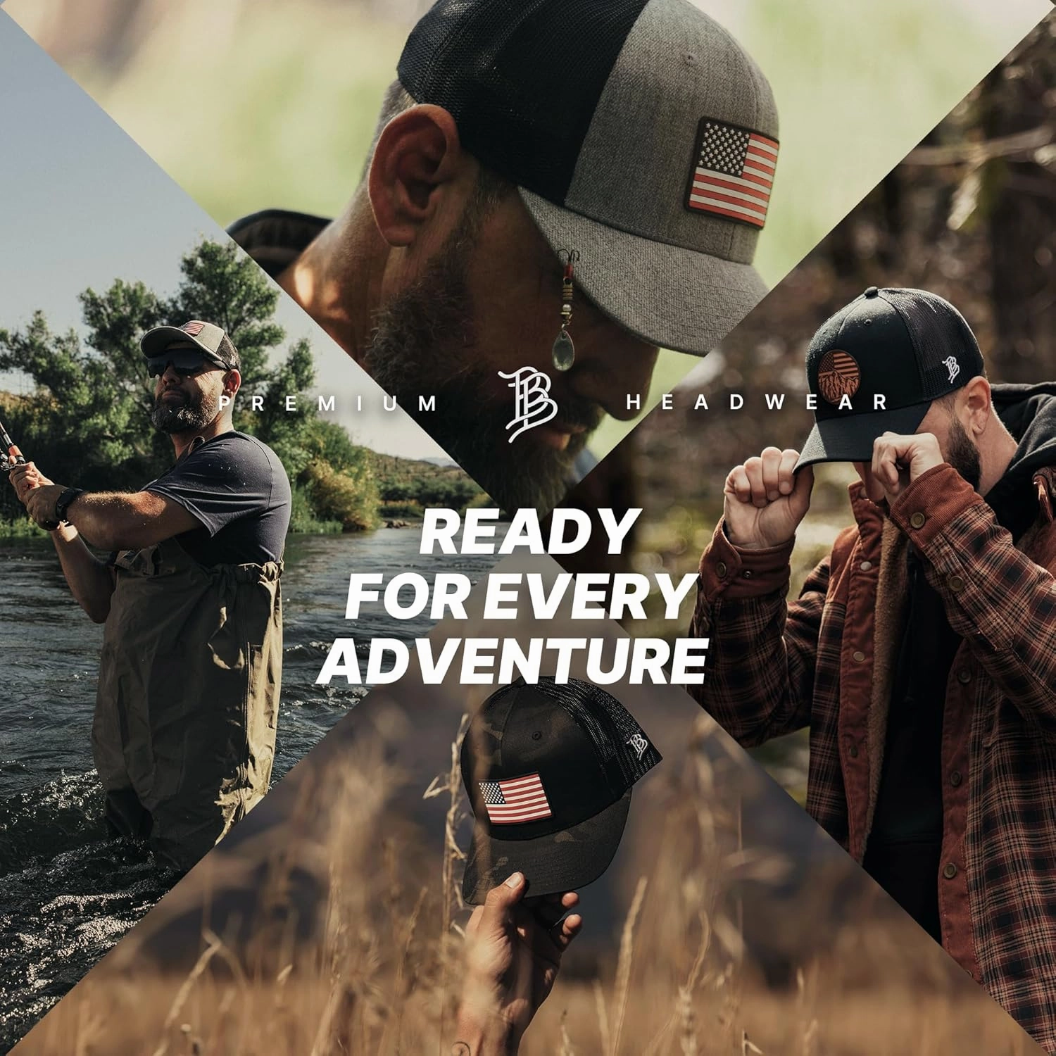 Branded Bills Old Glory Stealth Snapback