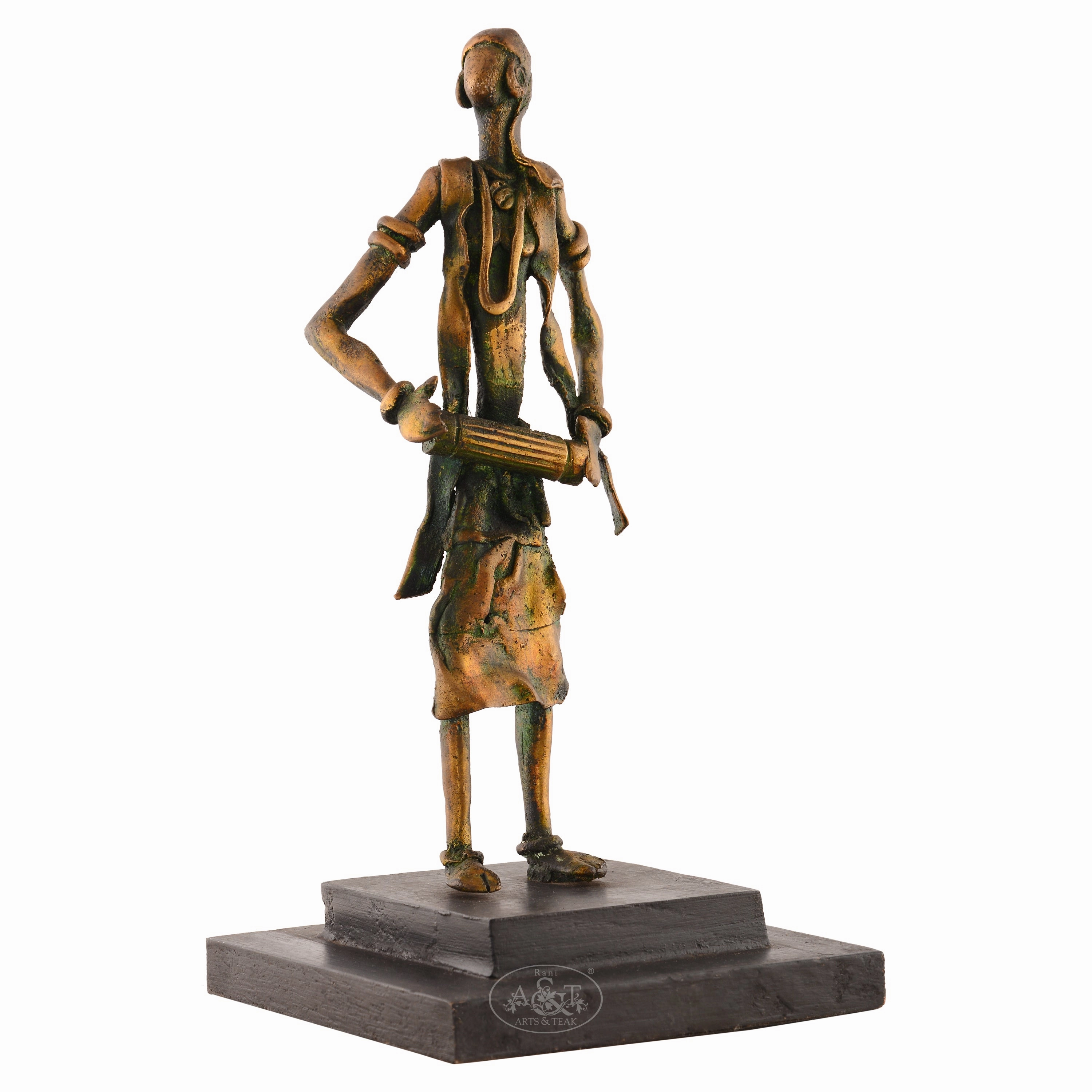 Bronze Casted Musical Lady (Dokra)