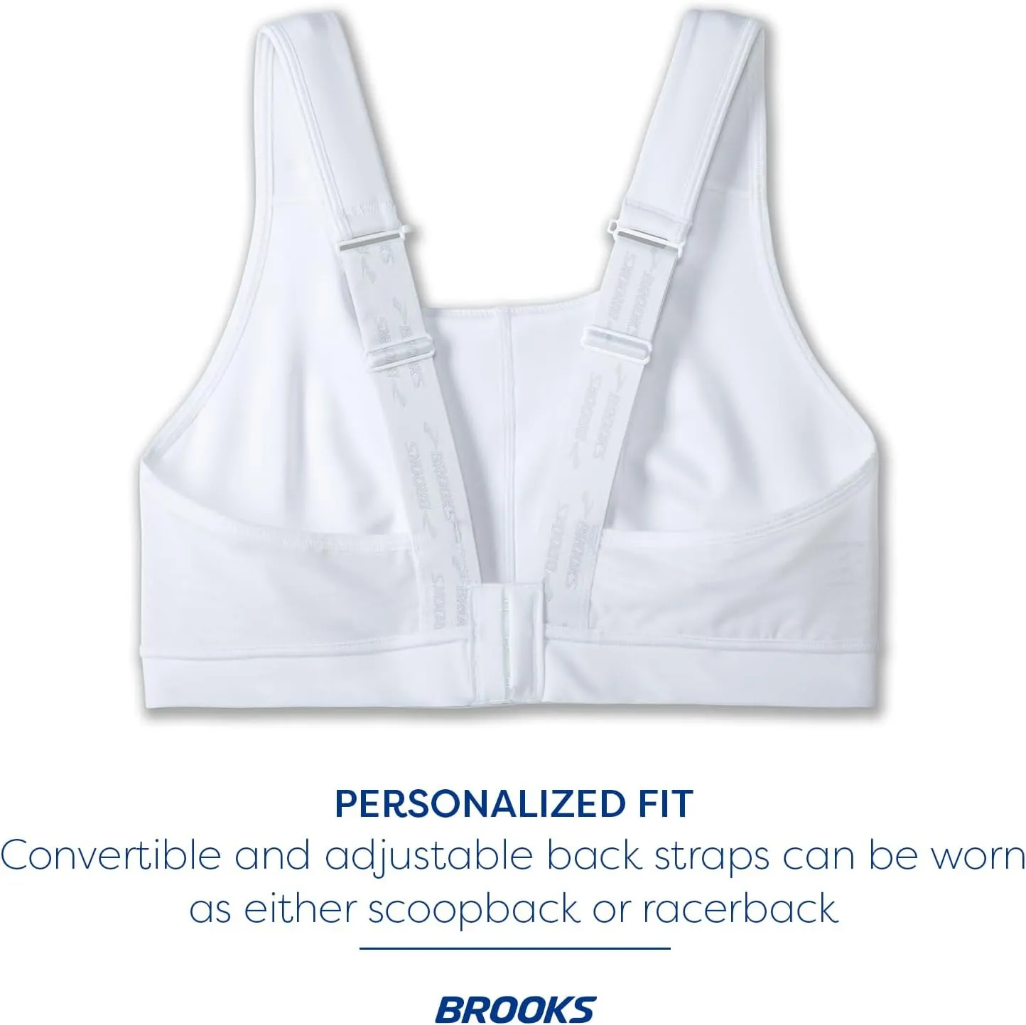 Brooks Women's Convertible 2.0 Sports Bra for High Impact Running, Workouts and Sports with Maximum Support