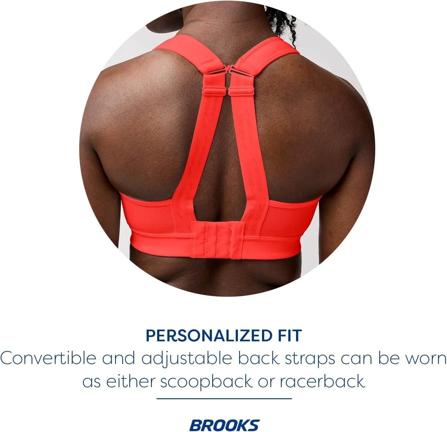 Brooks Women's Convertible 2.0 Sports Bra for High Impact Running, Workouts and Sports with Maximum Support