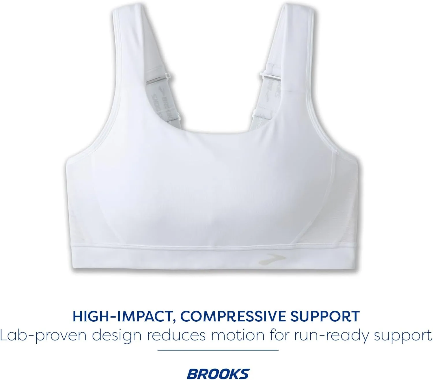 Brooks Women's Convertible 2.0 Sports Bra for High Impact Running, Workouts and Sports with Maximum Support