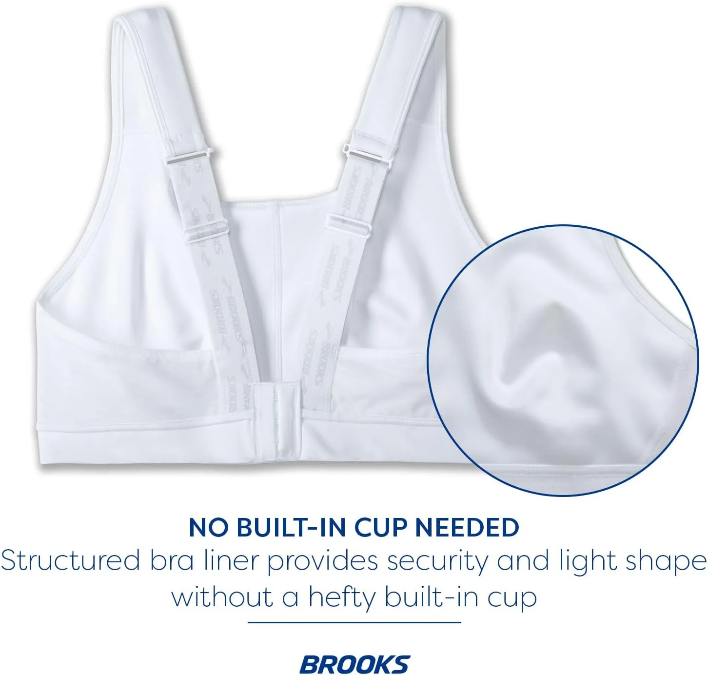 Brooks Women's Convertible 2.0 Sports Bra for High Impact Running, Workouts and Sports with Maximum Support