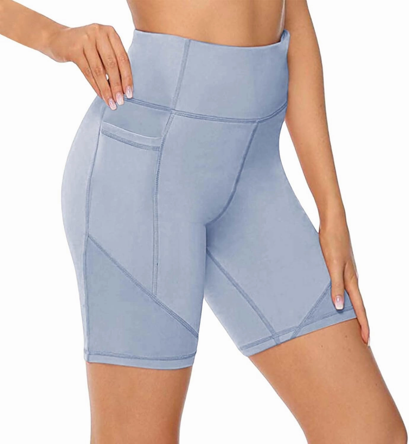 Buttery Soft Shorts Women Butt Lifting Shorts Pockets High Waisted Biker Anti Cellulite Up Gym Yoga Running Sport
