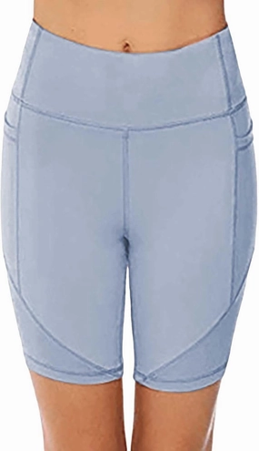 Buttery Soft Shorts Women Butt Lifting Shorts Pockets High Waisted Biker Anti Cellulite Up Gym Yoga Running Sport