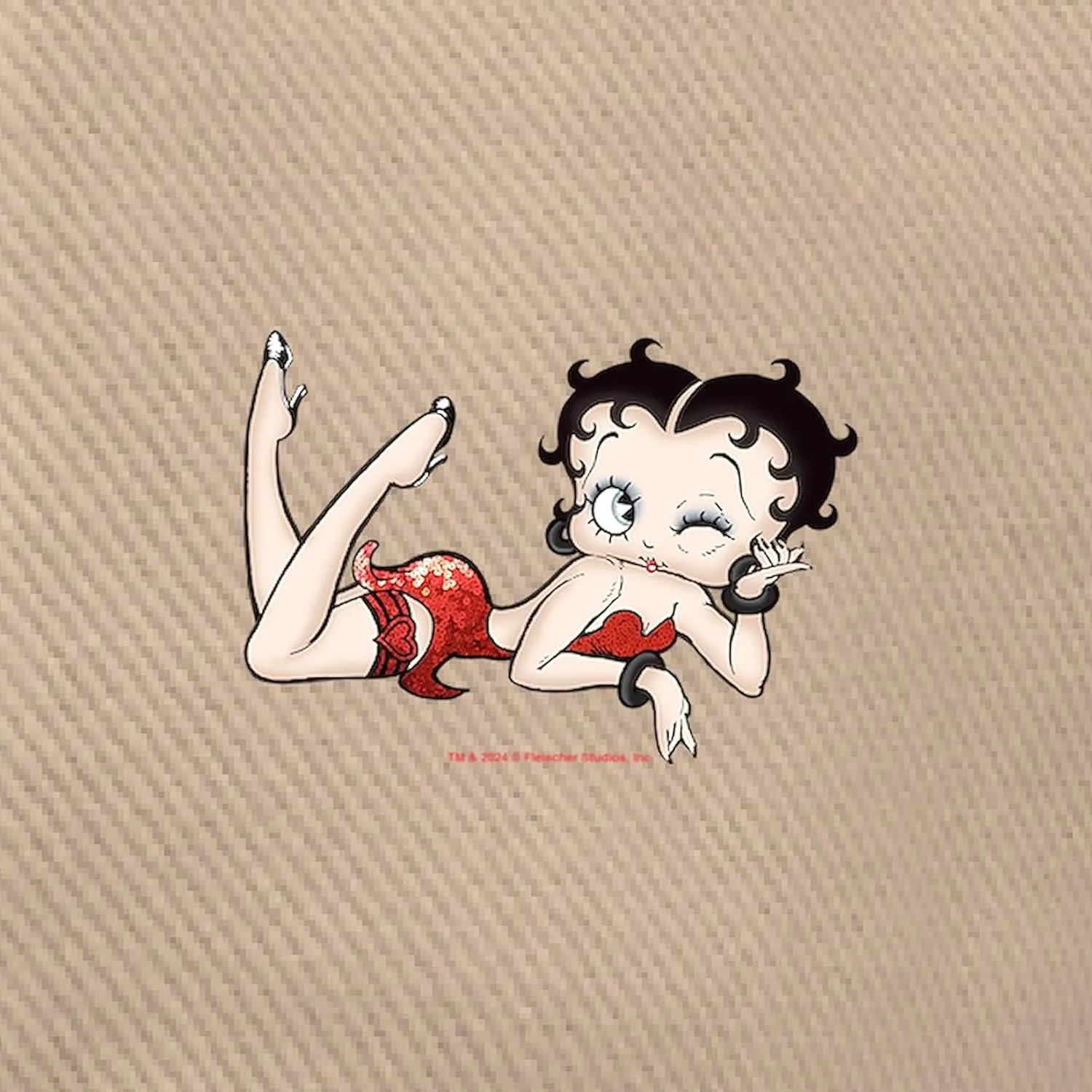 CafePress Betty Boop Red Sequins Adjustable Baseball Cap
