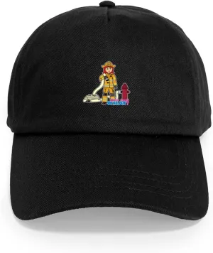 CafePress Firefighter Woman Light/Red Cap Adjustable Baseball Cap