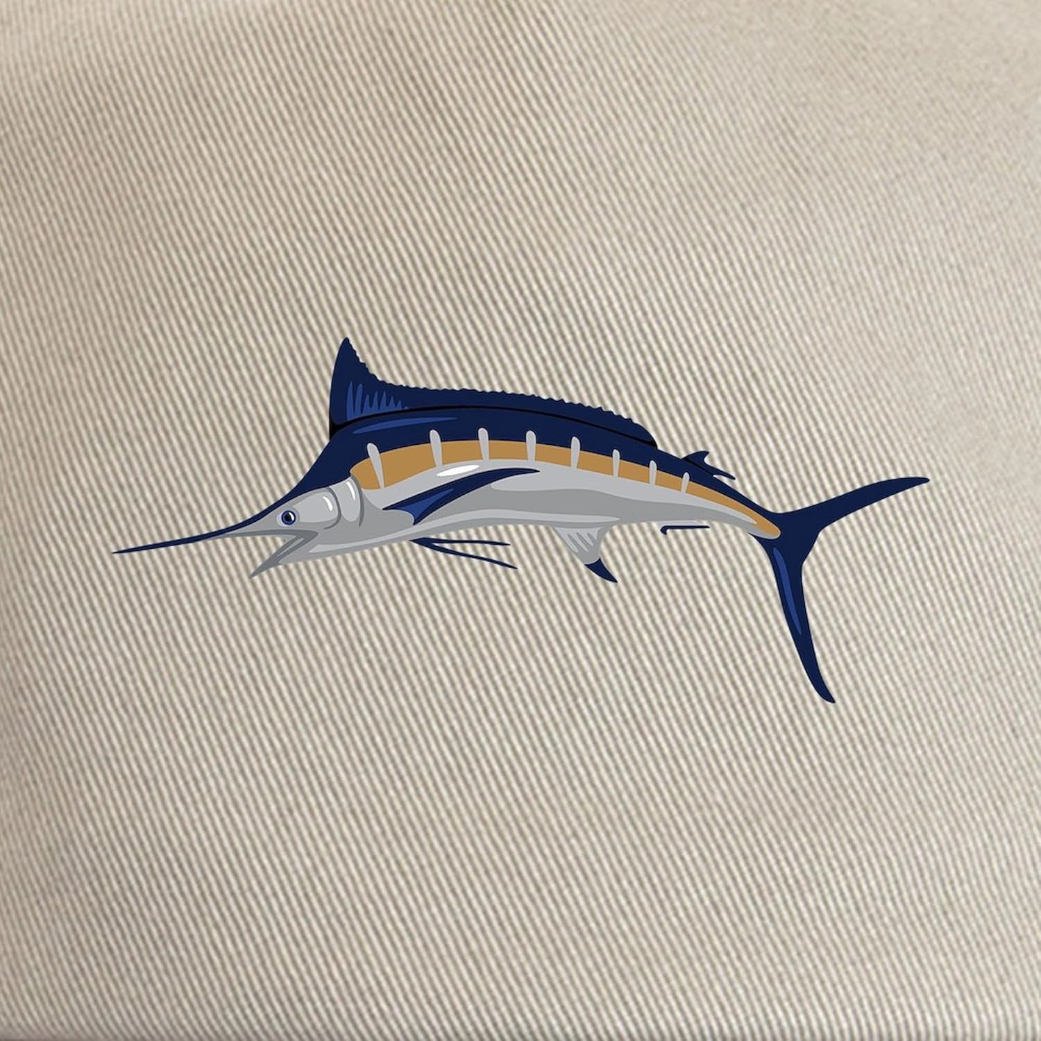 CafePress Blue Marlin Deep Sea Fish Adjustable Baseball Cap