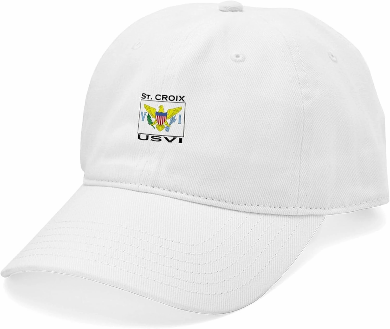 CafePress St. Croix, USVI Flag Cap Adjustable Baseball Cap