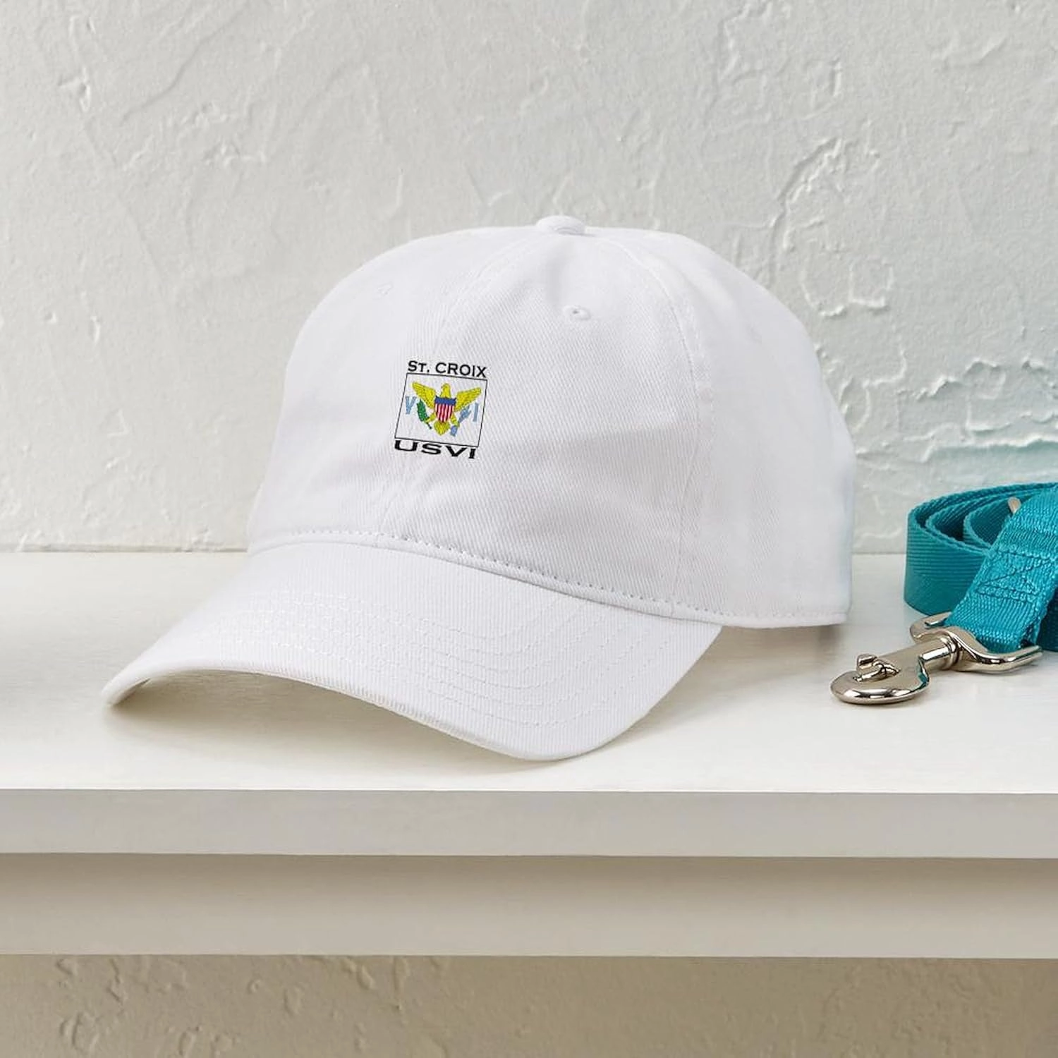 CafePress St. Croix, USVI Flag Cap Adjustable Baseball Cap
