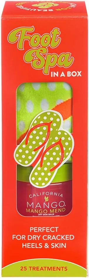 California Mango California Dreaming Foot Spa Kit with Mango Mend for Cracked Heel Repair
