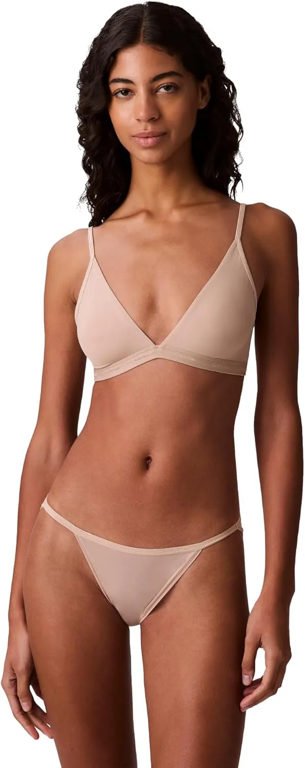 Calvin Klein Women's Form to Body Lightly Lined Triangle Bralette