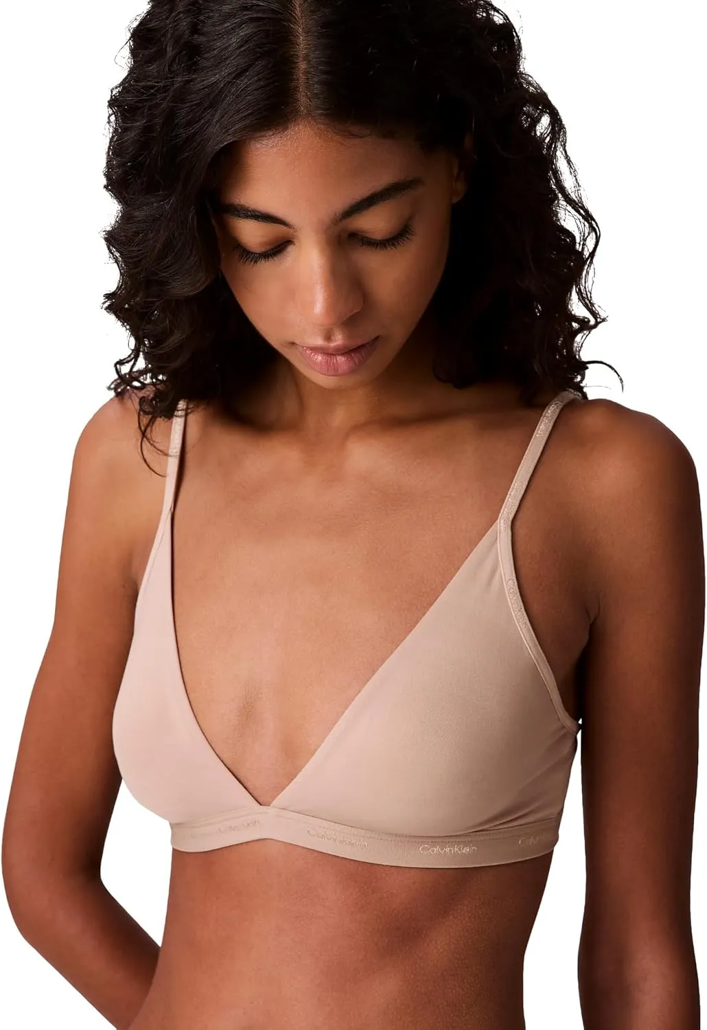 Calvin Klein Women's Form to Body Lightly Lined Triangle Bralette