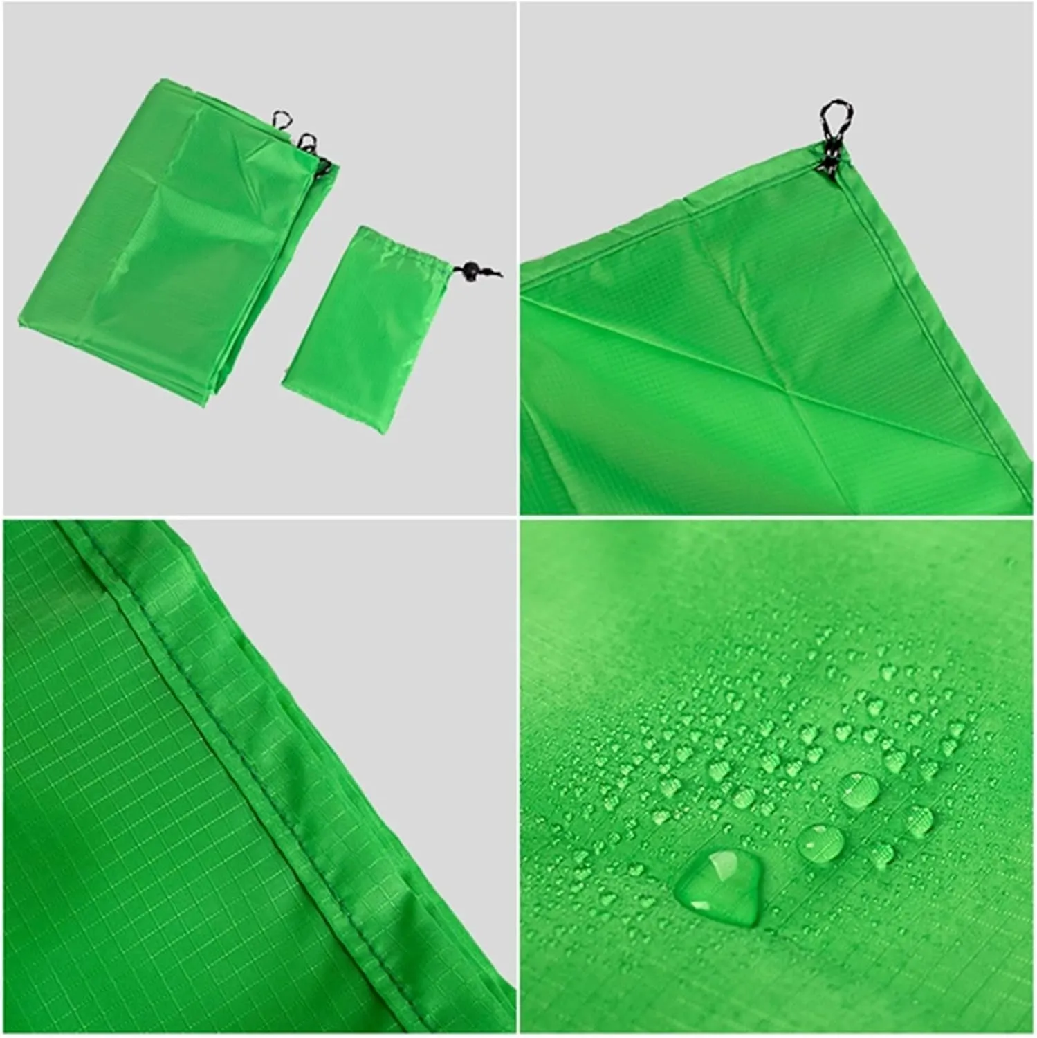 Camping Blankets 200x210cm Foldable Outdoor Cushion Portable Pocket Camping Mat Ultralight Picnic Blanket Moisture-Proof Sleeping Pad Beach Mat(Light Gray,140x150cm)