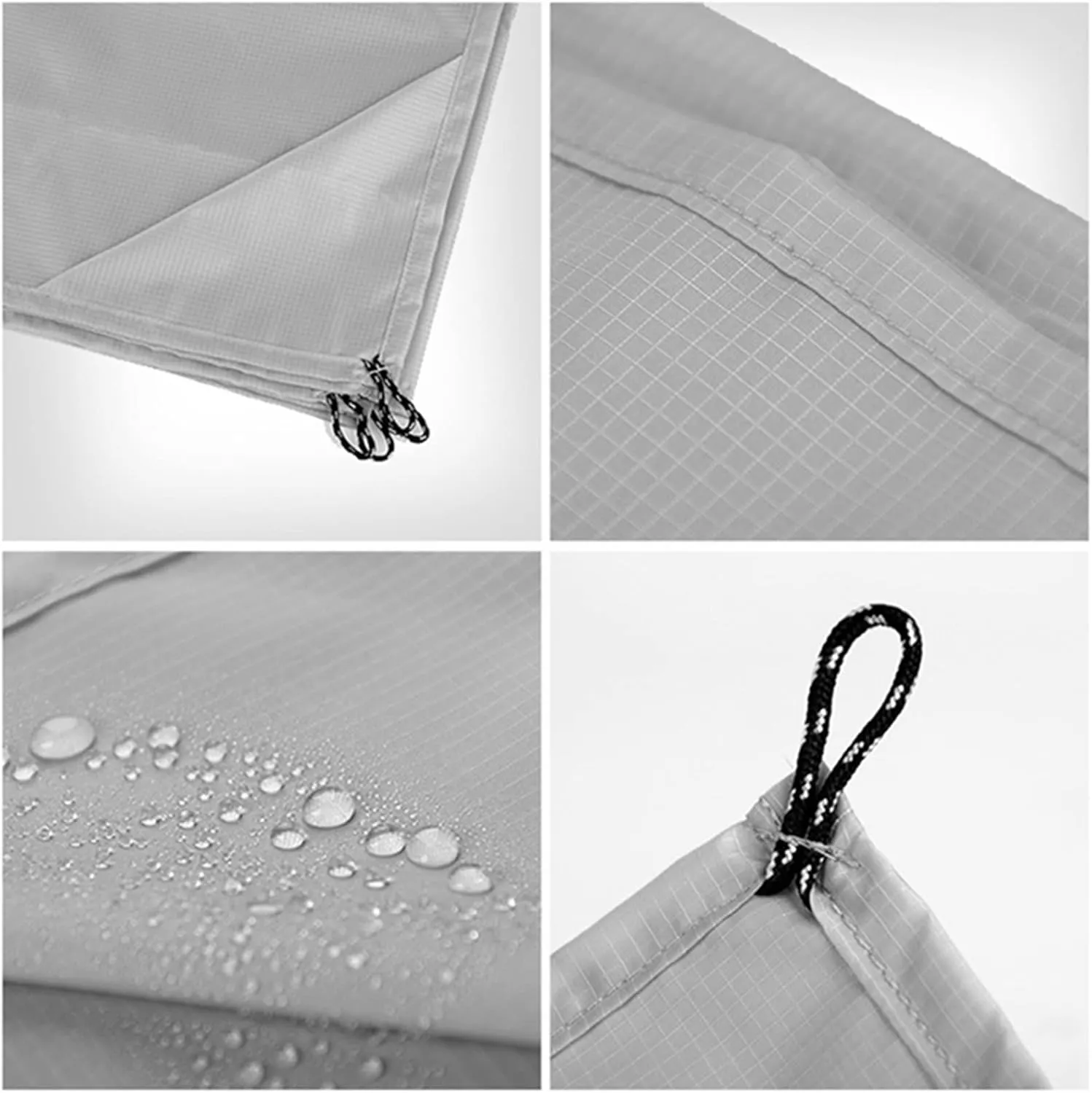 Camping Blankets 200x210cm Foldable Outdoor Cushion Portable Pocket Camping Mat Ultralight Picnic Blanket Moisture-Proof Sleeping Pad Beach Mat(Light Gray,140x150cm)