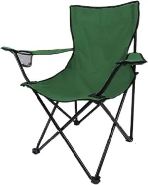 Camping Chair Folding Chair Portable Chair Folding Padded Deck Chair Backchair Beach Chair Fishing Chair Portable Lounge Chair Outdoor Armchair with Cup Holder Camping Chairs for Adults
