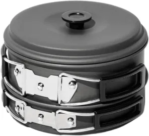 Camping Cookware Outdoor Camping Cooker Set Kettle Frying Pan Aluminum Pot Camping Picnic Portable Pot Set Survival Gear