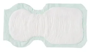 Cardinal Health™ Contoured Insert Pad, Wings™, Overnight Absorbency, Green, 14 x 27IN, Case of 48