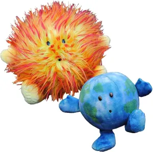 Celestial Buddies Earth Buddy & Sun Buddy Learning Science Astronomy Space Solar System Educational Plush Blue Planet Toys