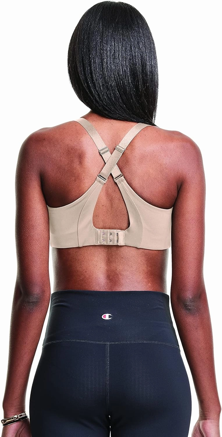 Champion womens Racerback Sports Bra,moisture-wicking Athletic Sports Bra With Adjustable Straps