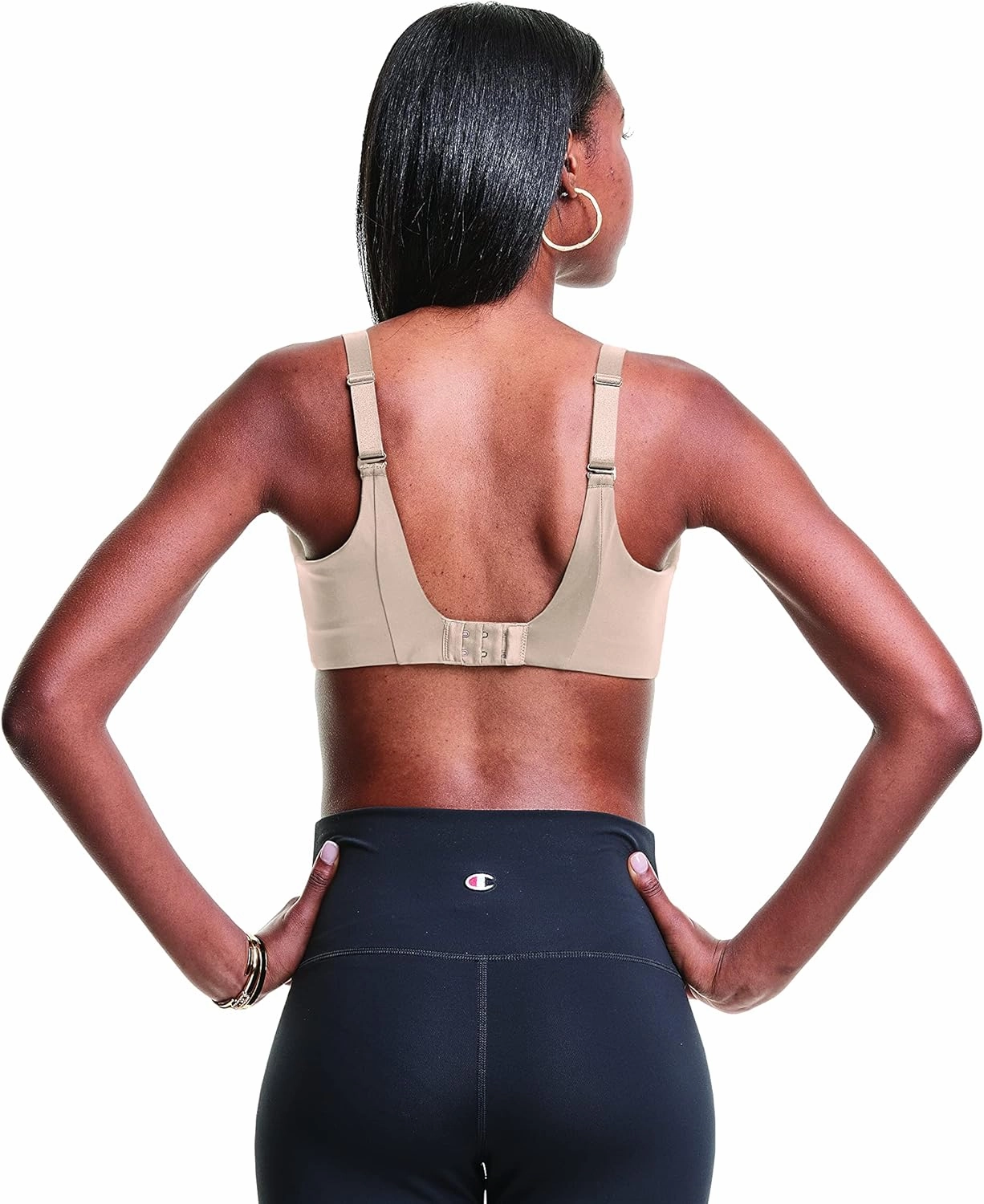 Champion womens Racerback Sports Bra,moisture-wicking Athletic Sports Bra With Adjustable Straps