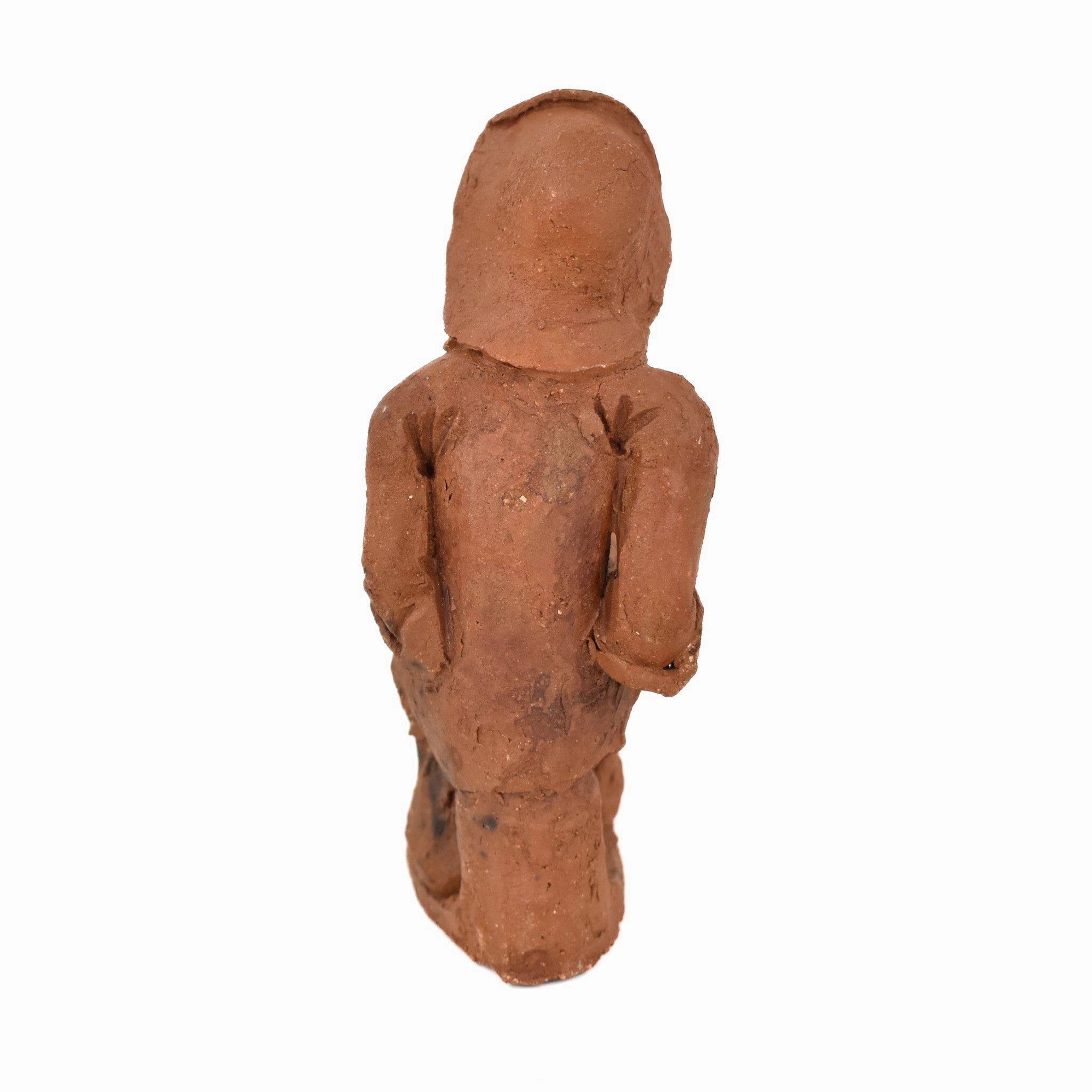 Clay Figure Man Playing Musical Instrument Malawi