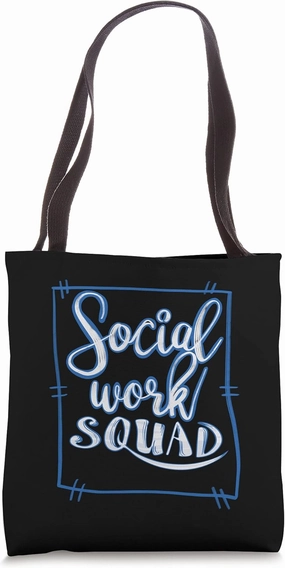 Cool Social Work Squad | Funny Humanitarian Team Worker Gift Tote Bag