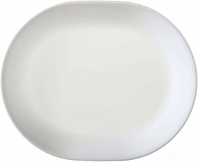 Corelle 3128 Vitrelle Glass Winter Frost White Serving Platter, Pack of 3, 32 Centimeters