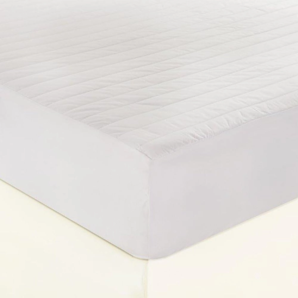 Cottonpure Sustainable 200 Thread Count Breathable 100% Cotton Mattress Pad, Queen