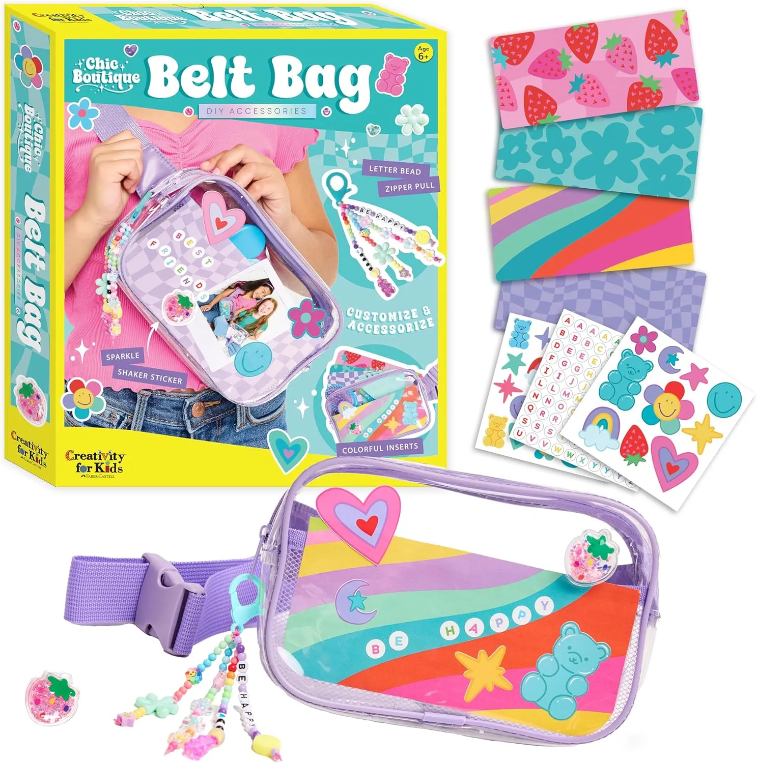 Creativity for Kids Chic Boutique Belt Bag: DIY Girls Art & Craft Kit, Girls Toys Age 6-8 , Crafts and Cute Stuff for Girls, Birthday Gifts for Girls