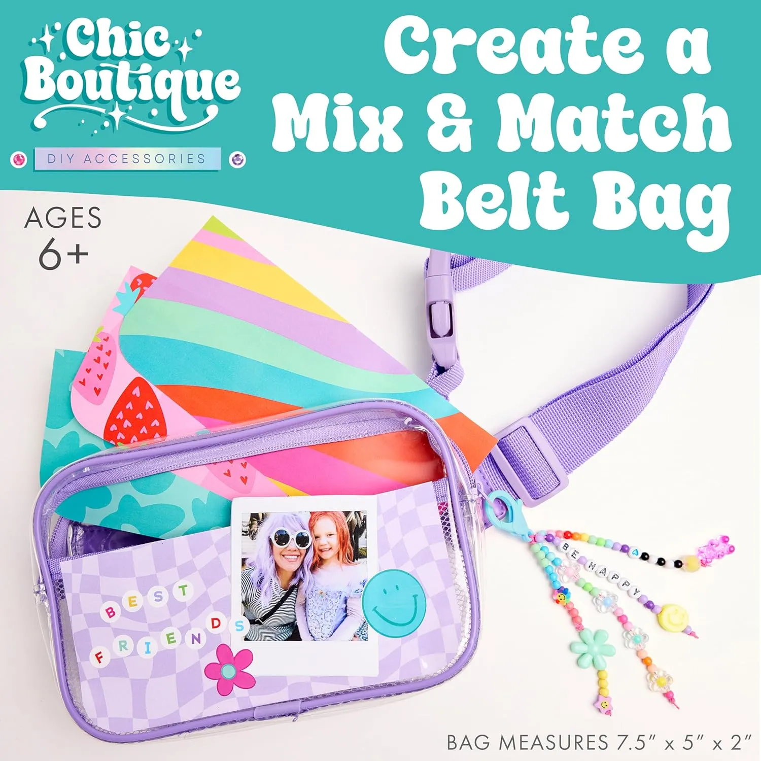 Creativity for Kids Chic Boutique Belt Bag: DIY Girls Art & Craft Kit, Girls Toys Age 6-8 , Crafts and Cute Stuff for Girls, Birthday Gifts for Girls