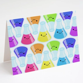 Cute Erlenmeyer Flasks - Chemistry Card