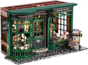 CUTEBEE DIY Miniature Dollhouse Kit, DIY Wooden Dollhouse Kit Miniature House Kit, Creative Room Idea（Magic House）