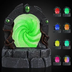 CZYY DND Glowing Portal Resin Miniature with Color-Changing LED Lights - Magic Portal Terrain, RPG Scenery for Tabletop Wargaming, Dungeons & Dragons and Wargames