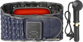 Decompression Back Belt with Cordless Heating Pad for Back, Lubar Support Belt and Back Reliver with Heat Pad for Women and Men, 4000mAh Rechargeable Battery, One Size Fits 29"-49" Waist
