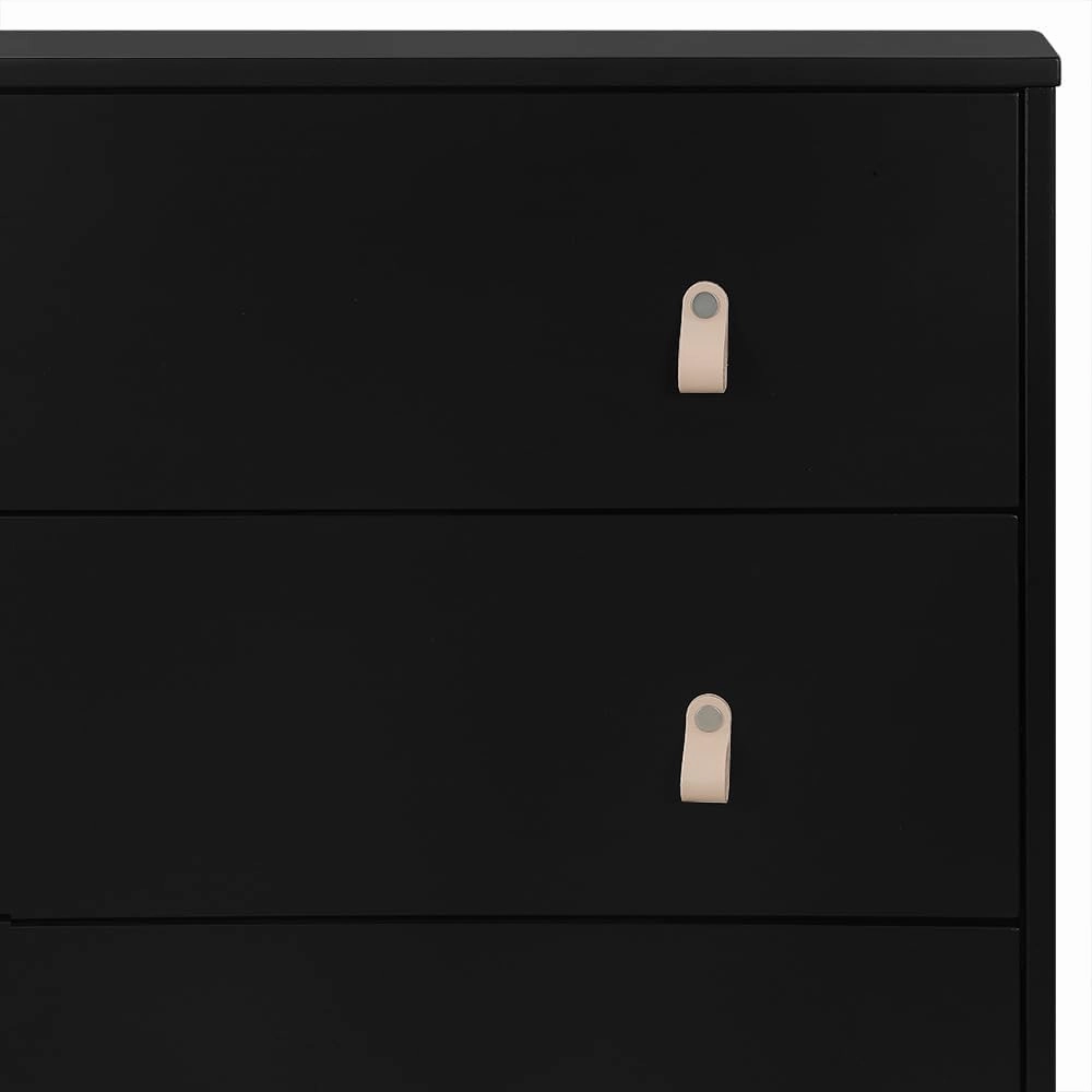 Delta Children babyGap Legacy 3 Drawer Dresser with Leather Pulls and Interlocking Drawers, Ebony/Natural